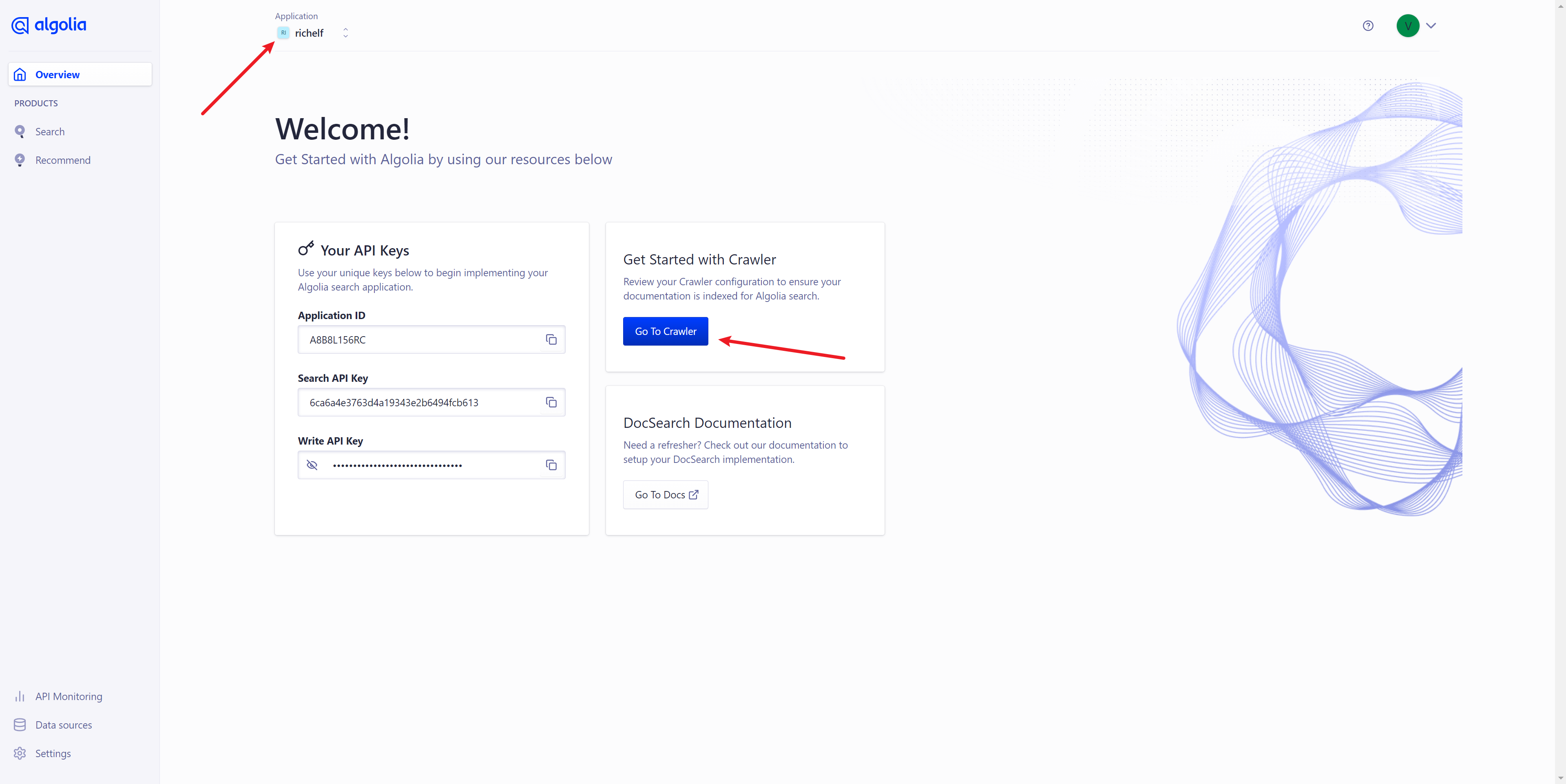 Navigate to Dashboard